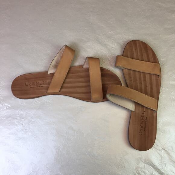 CorNETTI Double Strap Slip On Sandals Brown EU 44 - Picture 6 of 11